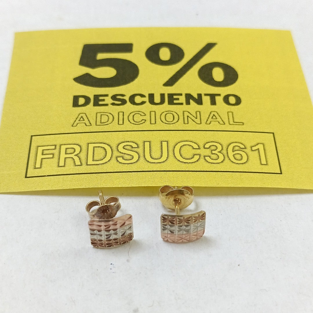 ARETES PAR ORO 10 K 1,10 GRMS (SEMINUEVO)