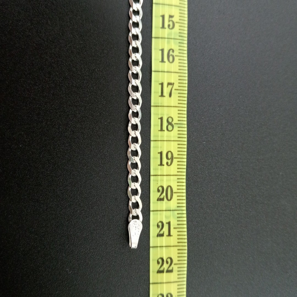 PULSERA BARBADA PLATA .925 21 CM 4.13 GR (NUEVO)
