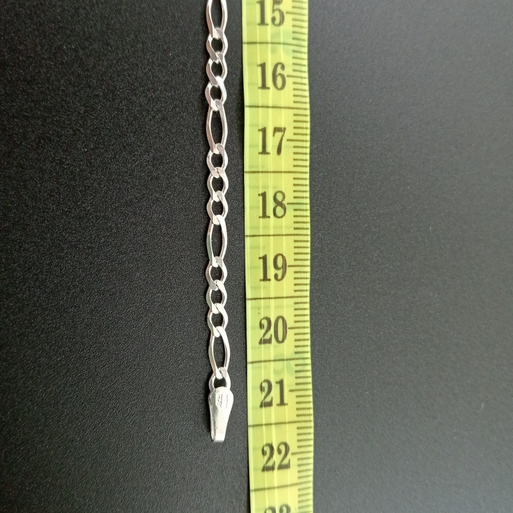 PULSERA TEJIDO 3X1 PLATA .925 21 CM 3.2 GR (NUEVO)