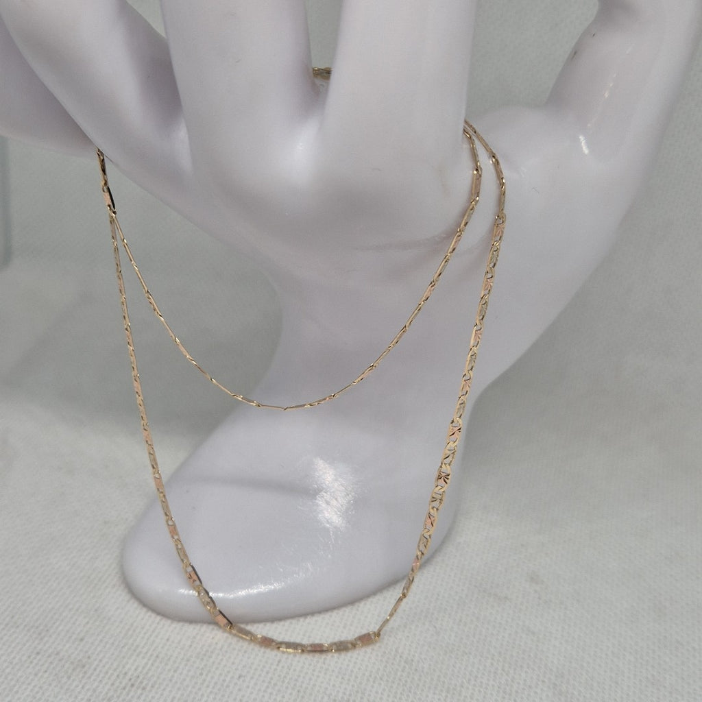 CADENA ORO COMBINADO 10 K 2.6 GRMS (SEMINUEVO)