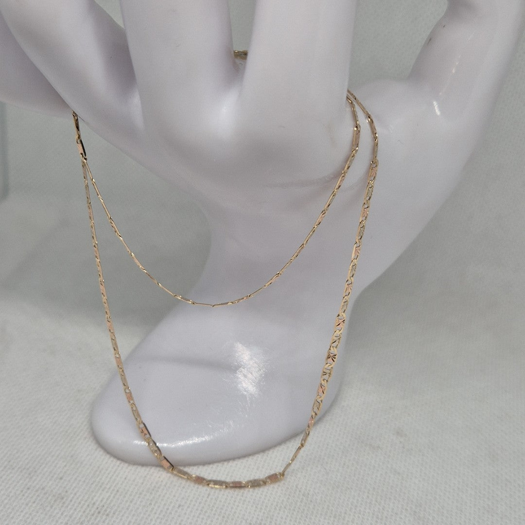 CADENA ORO COMBINADO 10 K 2.6 GRMS (SEMINUEVO)