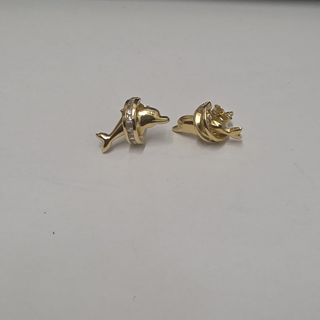 BROQUELES PAR ORO 14 K 1,80 GRMS (SEMINUEVO)
