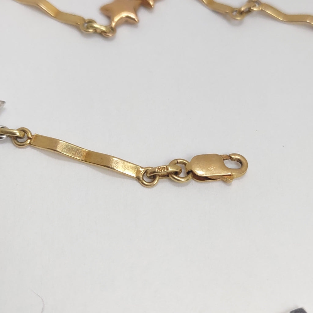 PULSERA ORO, ORO COMBINADO 14 K 4.3 GRMS (SEMINUEVO)