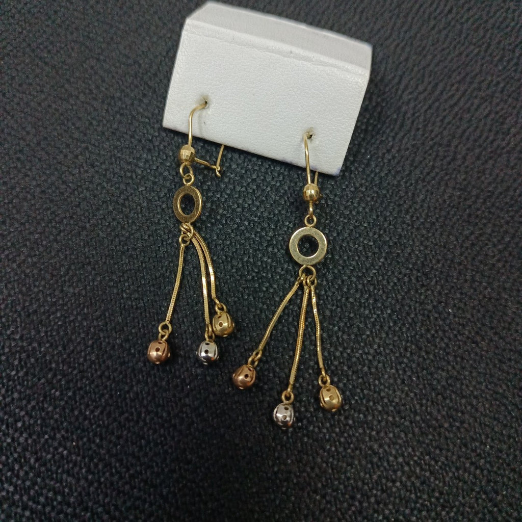ARETES PAR ORO 14 K 1.9 GRMS (SEMINUEVO)