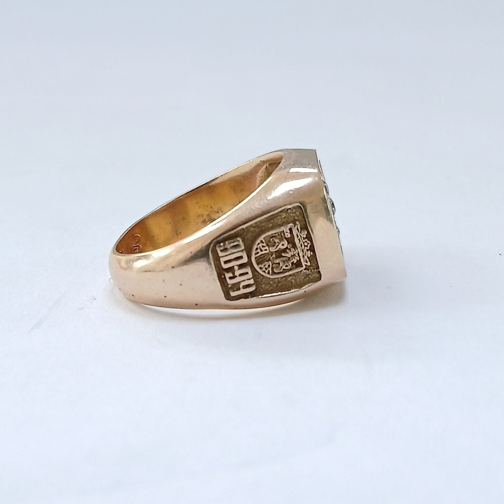 ANILLO DE GRADUACIÓN ORO 14 K 7.6 GRMS (SEMINUEVO)