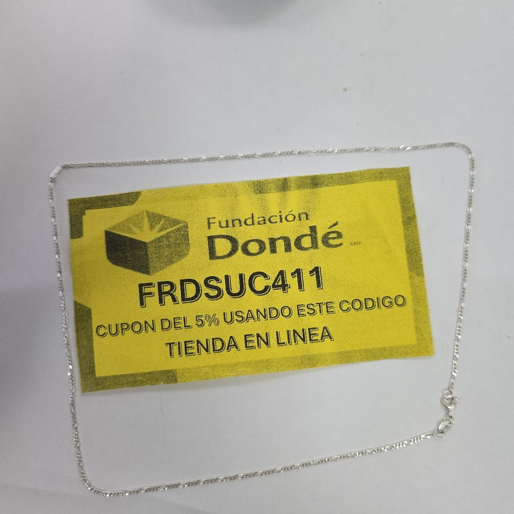 CADENA TEJIDO 3X1 PLATA .925 50 CM 2.1 GR (NUEVO)