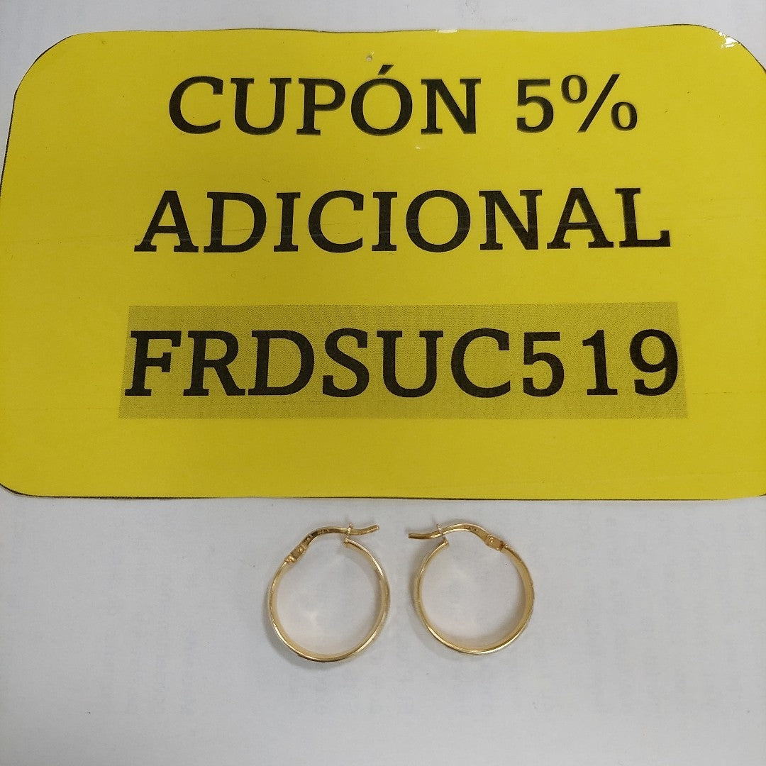ARRACADAS PAR ORO 10 K 1.7 GRMS (SEMINUEVO)