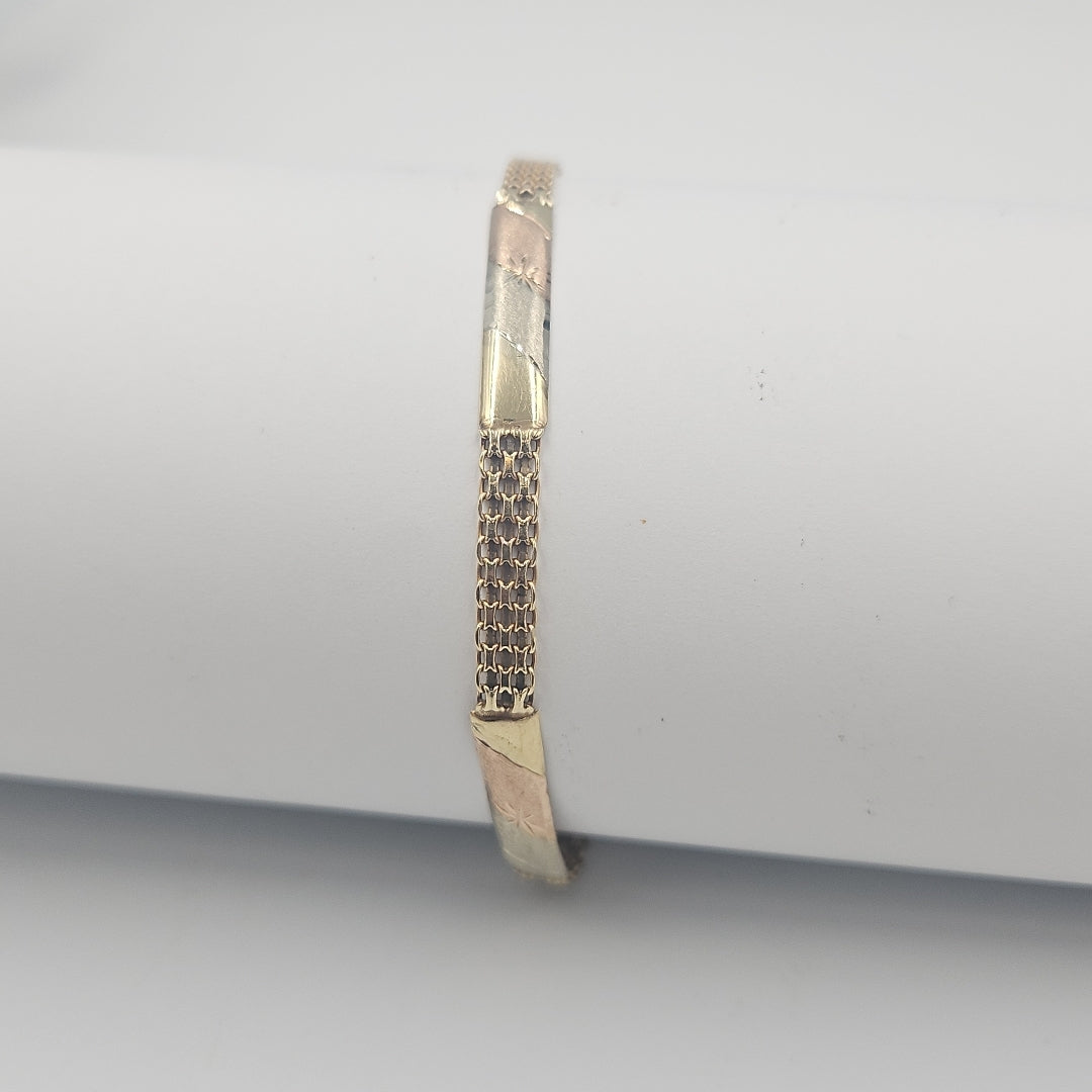 PULSERA ORO,ORO COMBINADO 10 K 4,10 GRMS (SEMINUEVO)