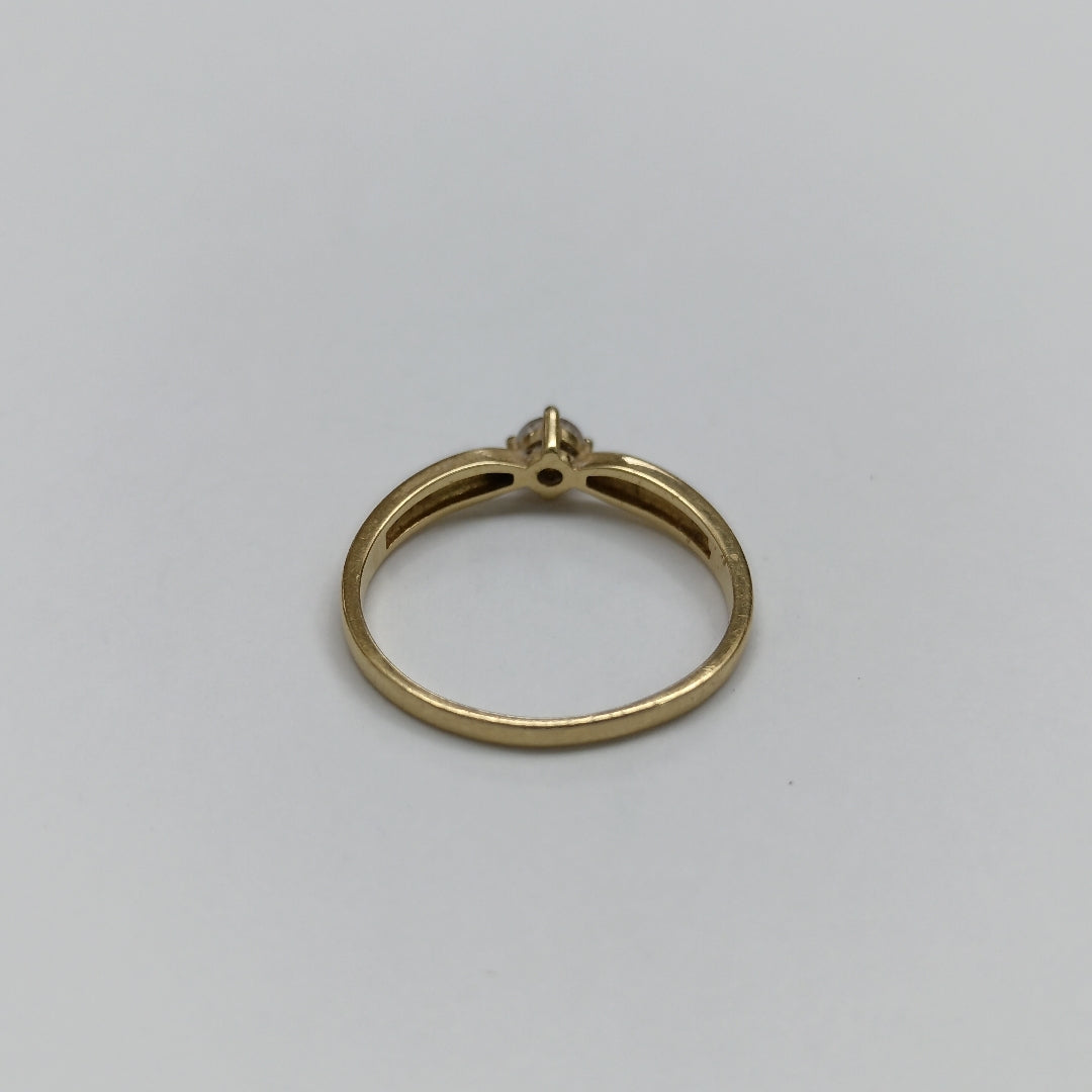ANILLITO, SOLITARIO ORO 14 K 1.9 GRMS (SEMINUEVO)