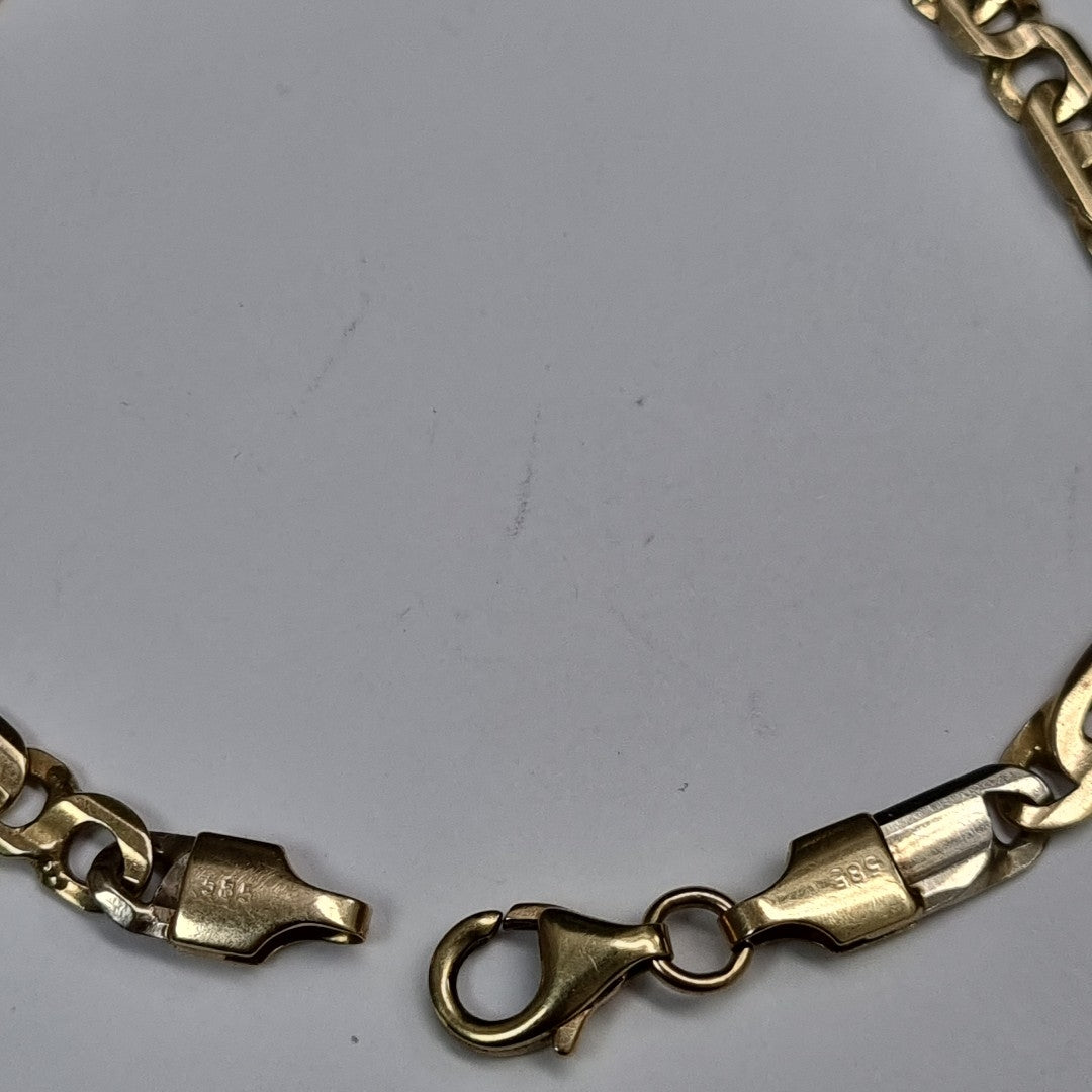 PULSERA ORO, ORO COMBINADO 14 K 9.3 GRMS (SEMINUEVO)