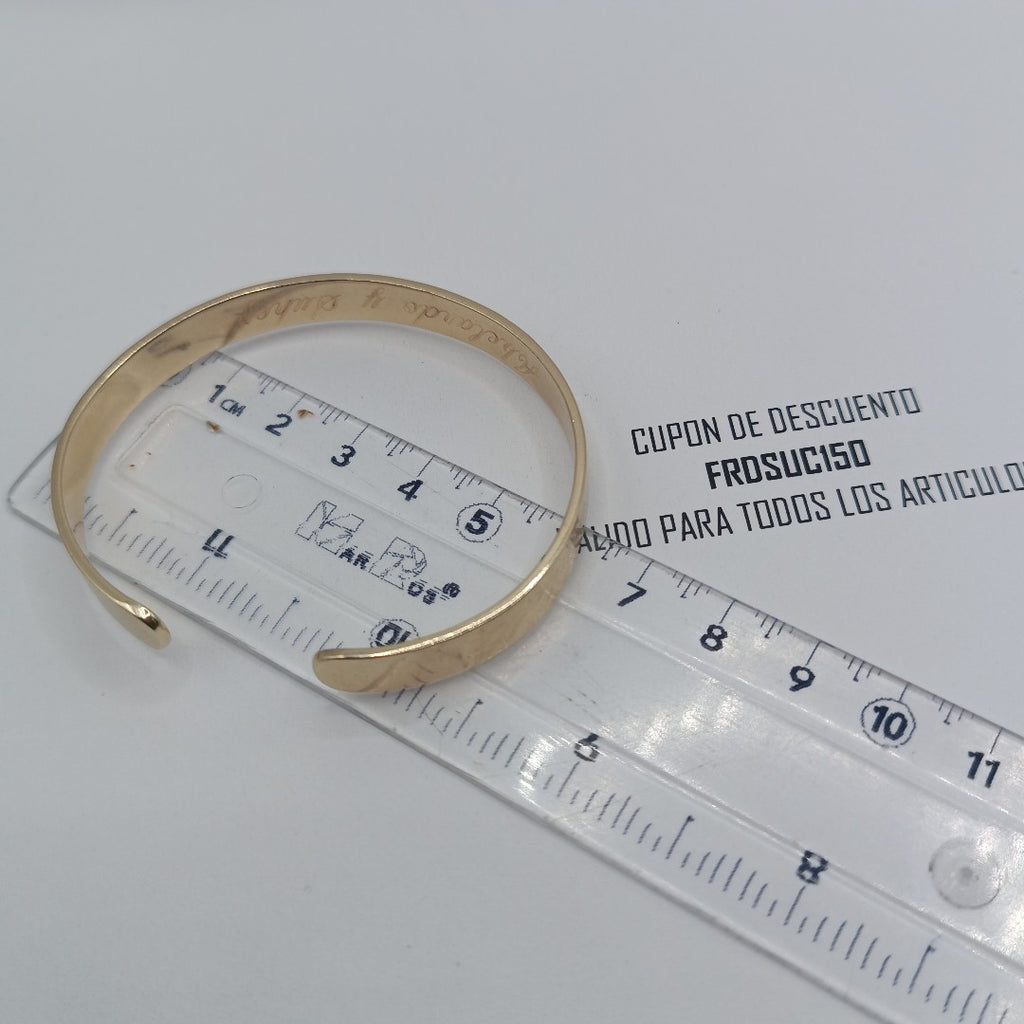 PULSERA RIGIDA ORO 14 K 23.2 GRMS (SEMINUEVO)