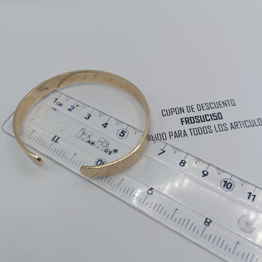 PULSERA RIGIDA ORO 14 K 23.2 GRMS (SEMINUEVO)
