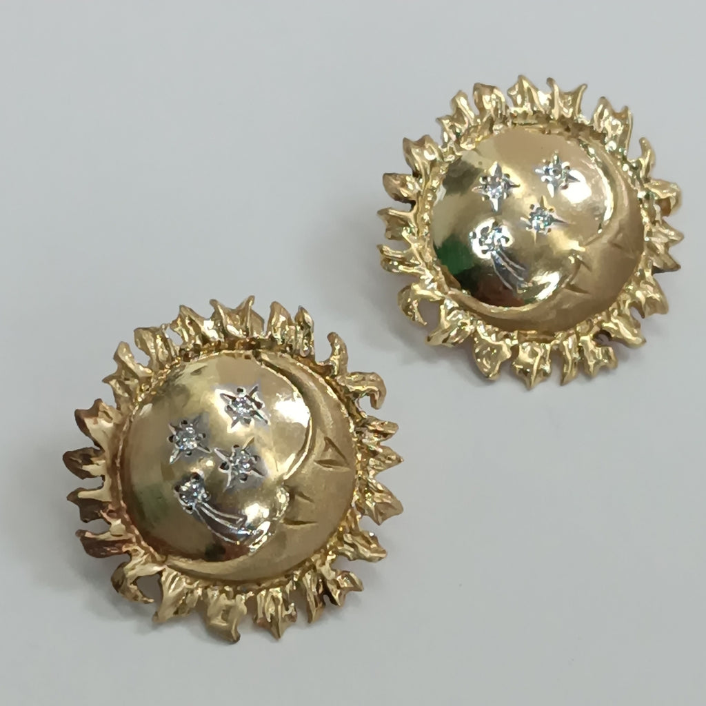 BROQUELES PAR ORO 14 K 6.9 GRMS (SEMINUEVO)