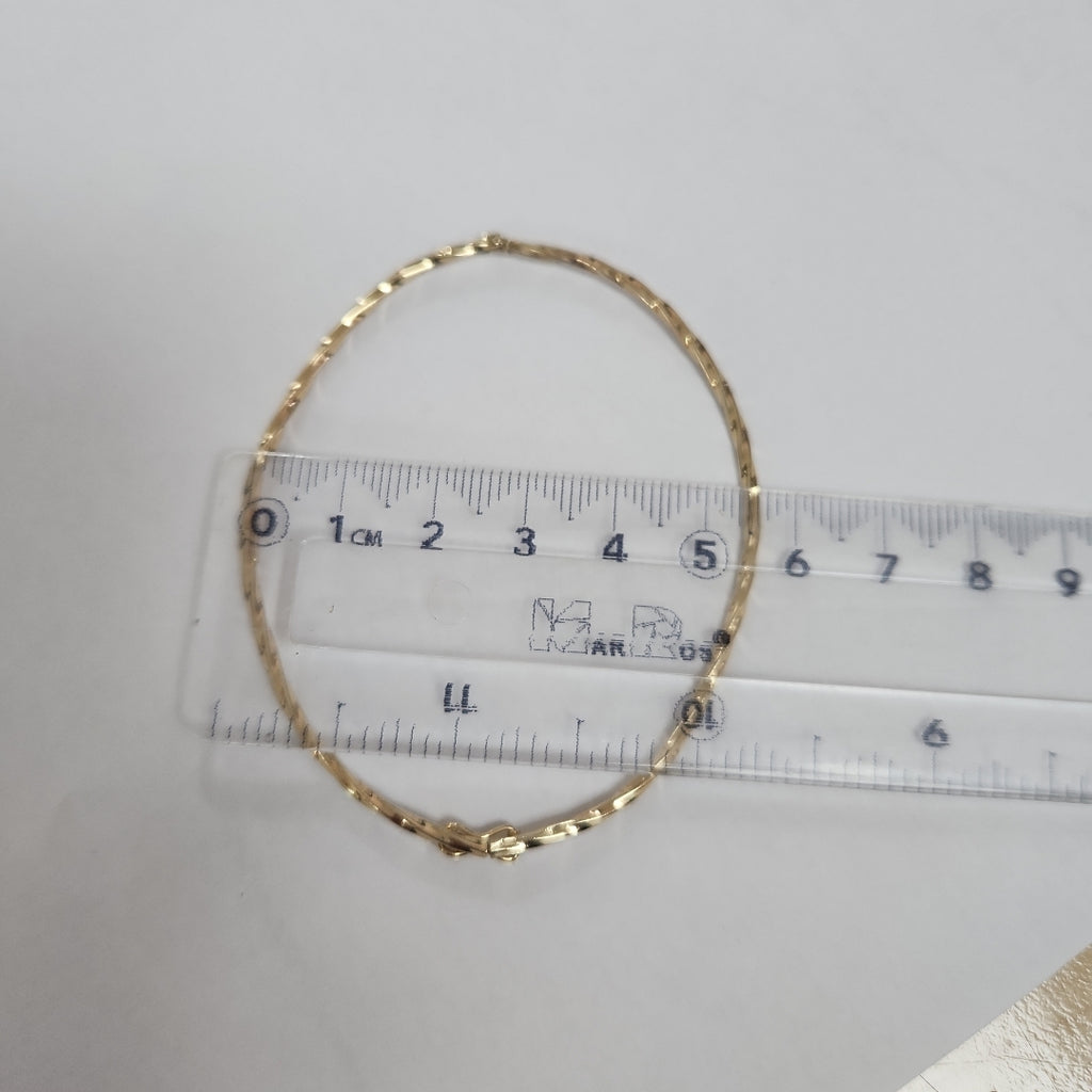 PULSERA RIGIDA ORO 14 K 3.7 GRMS (SEMINUEVO)