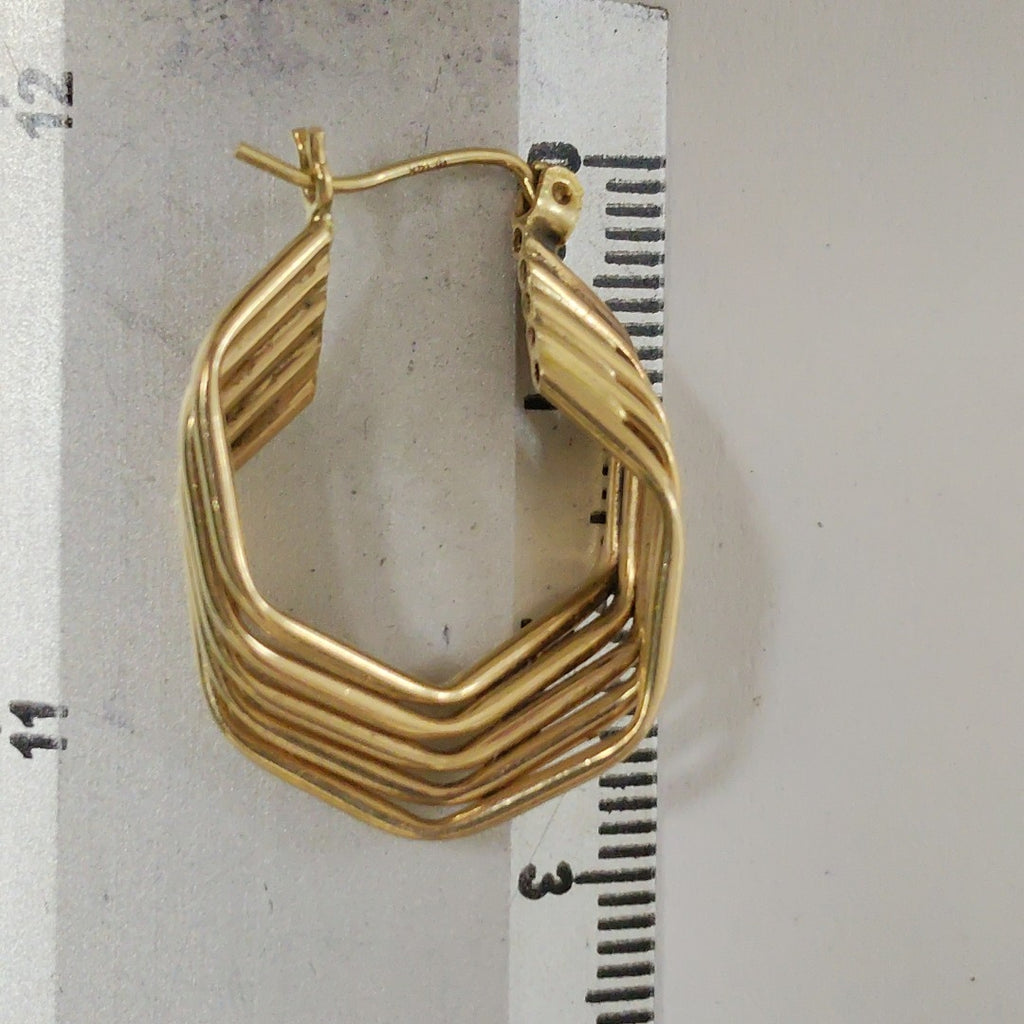 ARRACADAS PAR ORO 14 K 3.4 GRMS (SEMINUEVO)