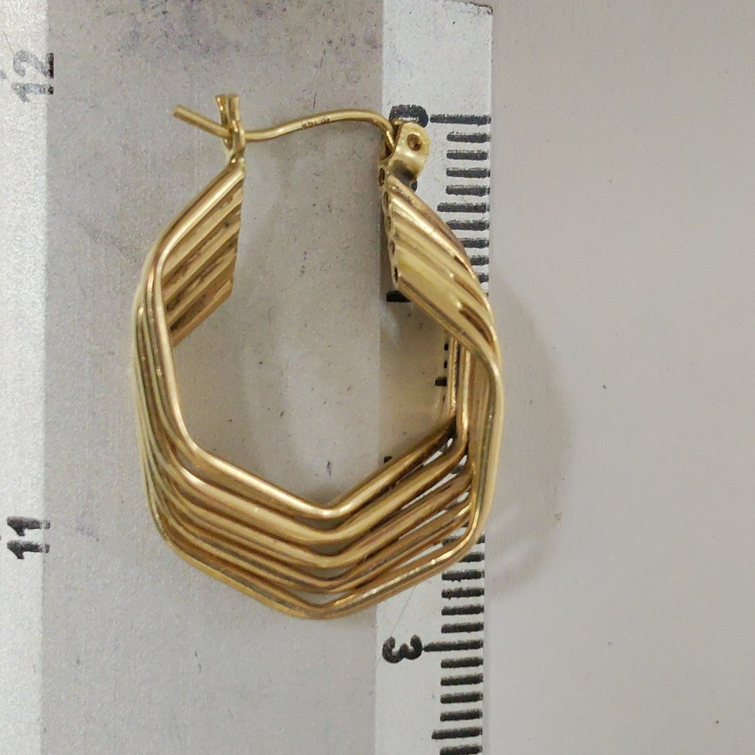 ARRACADAS PAR ORO 14 K 3.4 GRMS (SEMINUEVO)