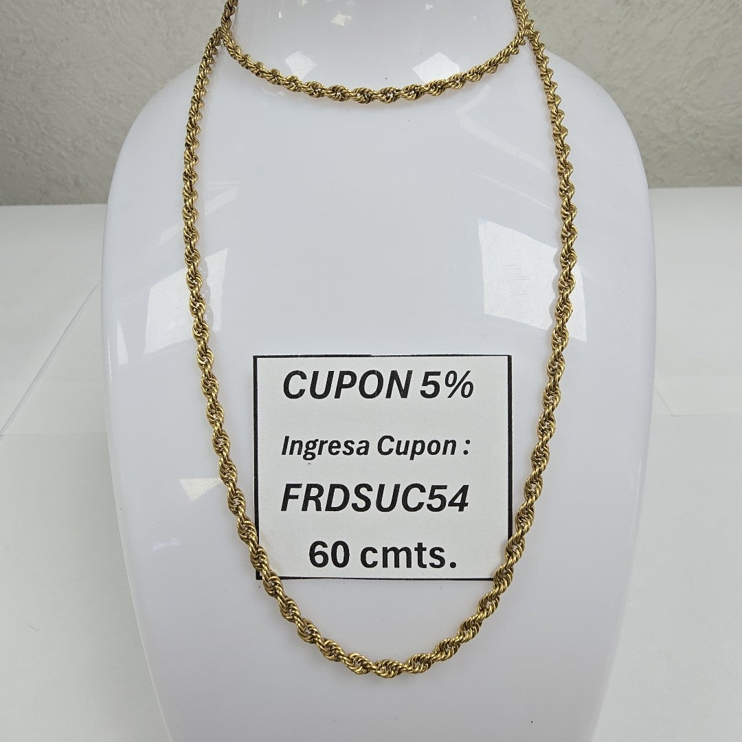 CADENA ORO 14 K 14.3 GRMS (SEMINUEVO)