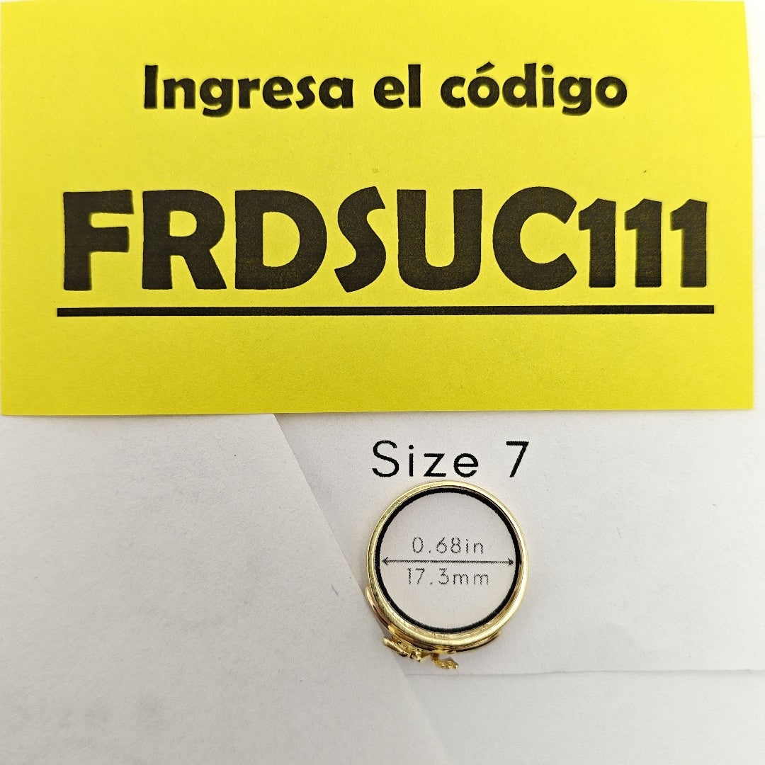 ANILLITO ORO COMBINADO 14 K 2,20 GRMS (SEMINUEVO)