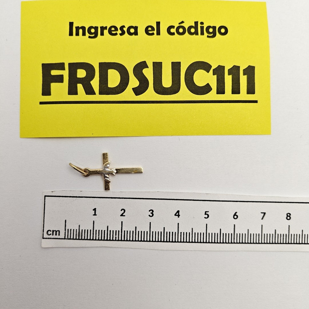 CRUZ ORO COMBINADO 14 K 1,40 GRMS (SEMINUEVO)