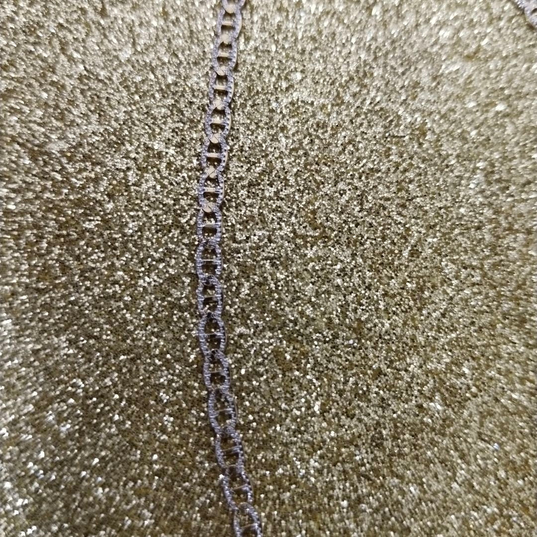 CADENAS TEJIDO GUCHI DIAMANTADO ORO 10K 55 CM 3.9 GR (NUEVO)