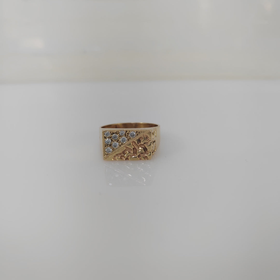 ANILLO ORO 14 K 9 GRMS (SEMINUEVO)
