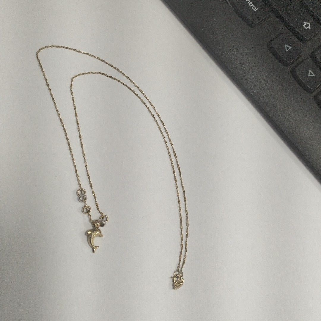 CADENA, DIJE ORO 10 K 1.2 GRMS (SEMINUEVO)