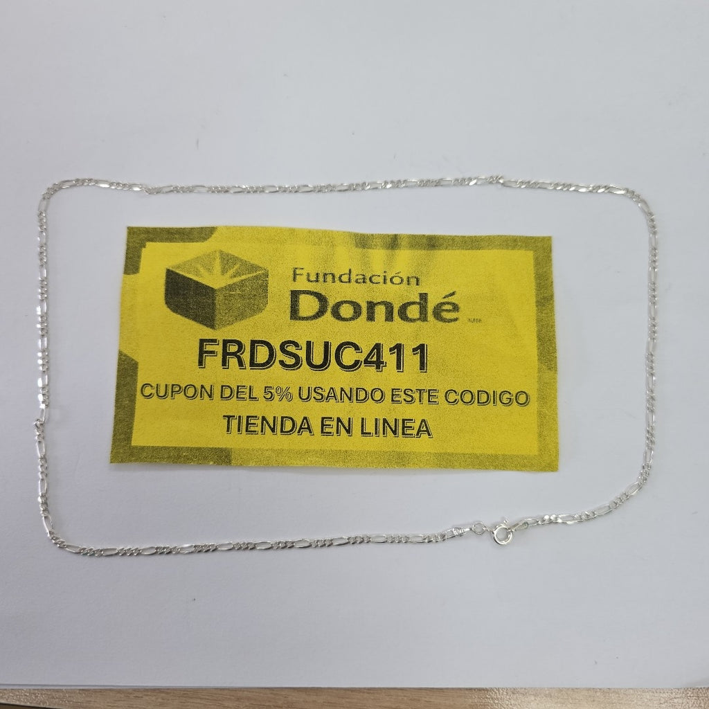 CADENA TEJIDO 3X1 PLATA .925 55 CM 4.1 GR (NUEVO)