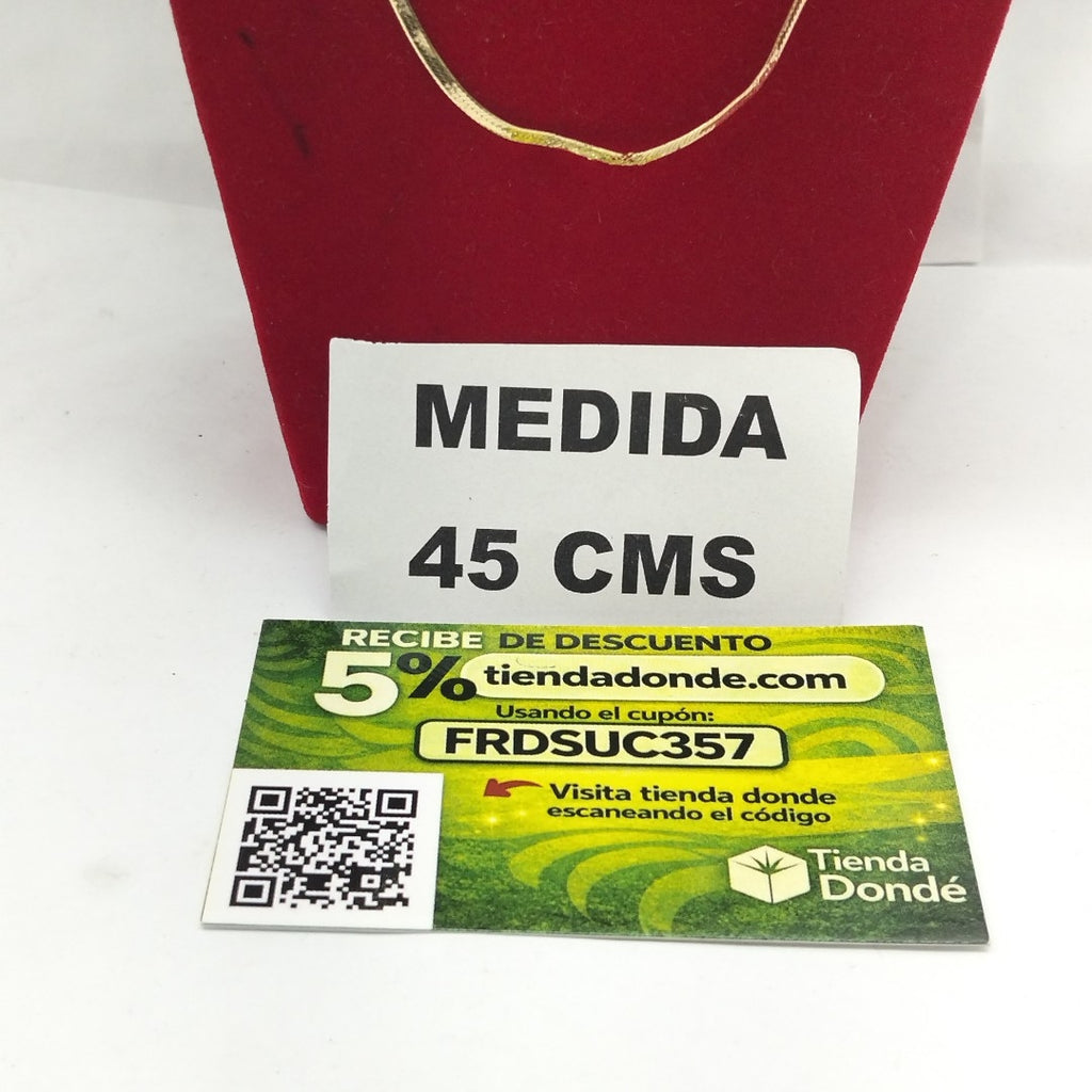 GARGANTILLA ORO 14 K 2,60 GRMS (SEMINUEVO)