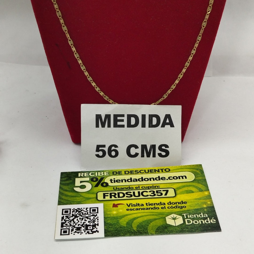 CADENA ORO, ORO COMBINADO 14 K 2.9 GRMS (SEMINUEVO)