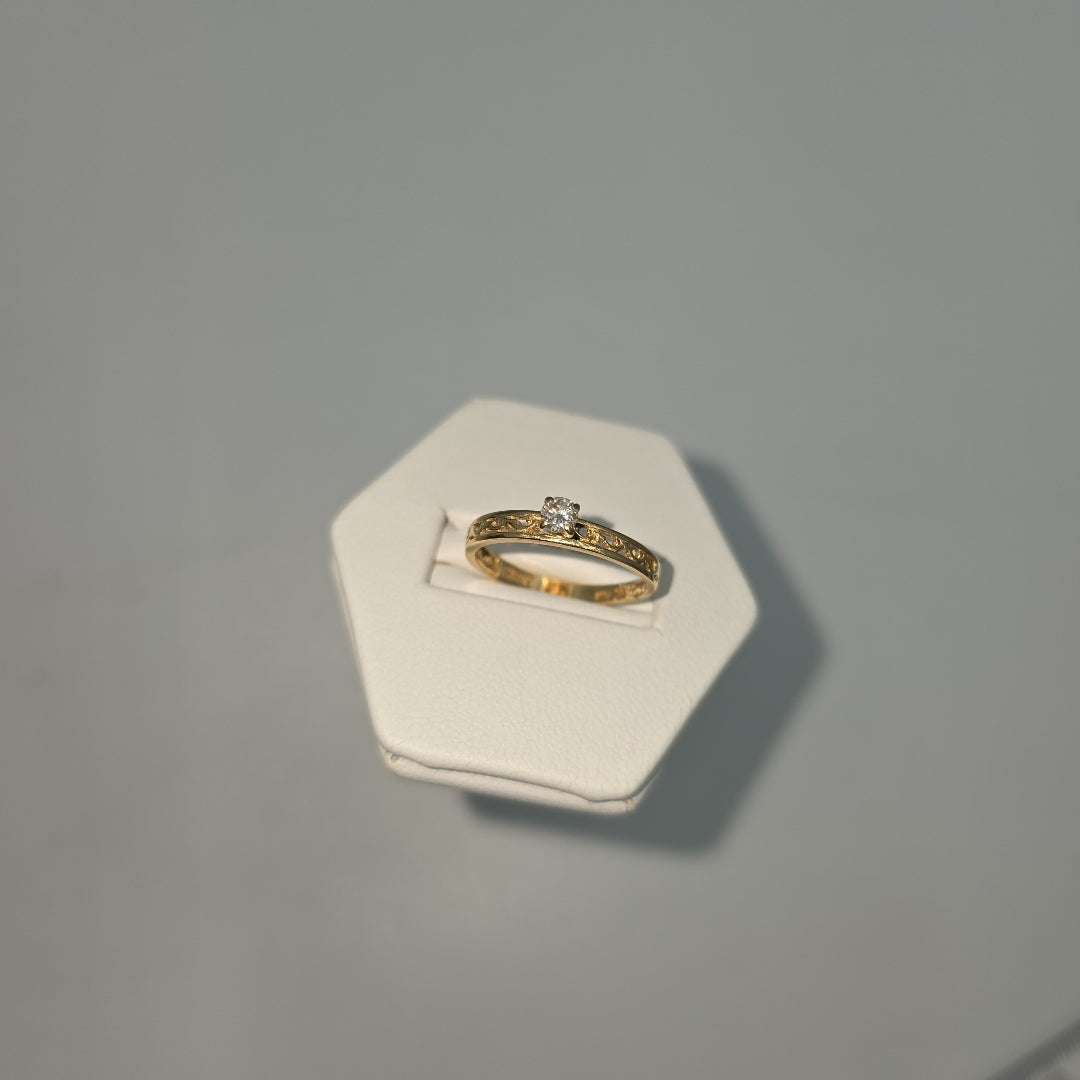 SOLITARIO ORO 14 K 1.4 GRMS (SEMINUEVO)