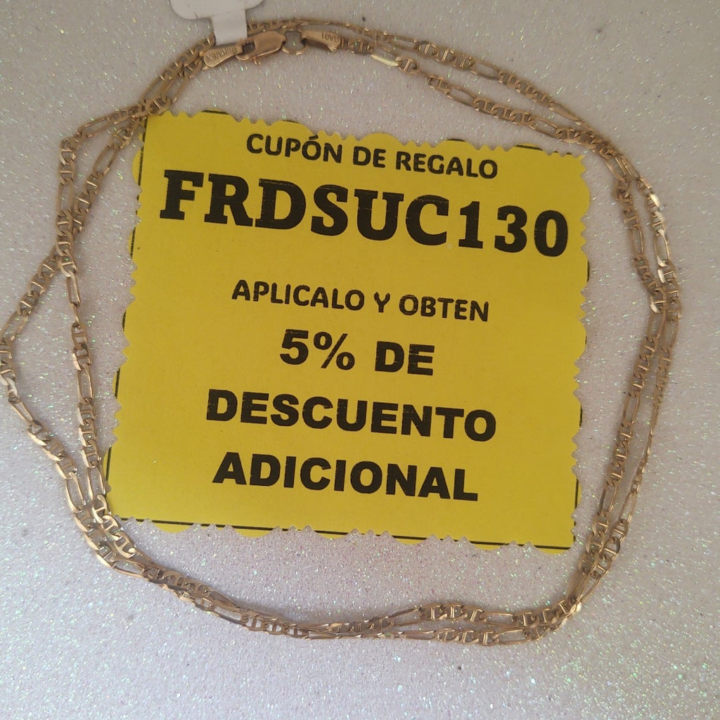 CADENA ORO 10 K 5,00 GRMS (SEMINUEVO)