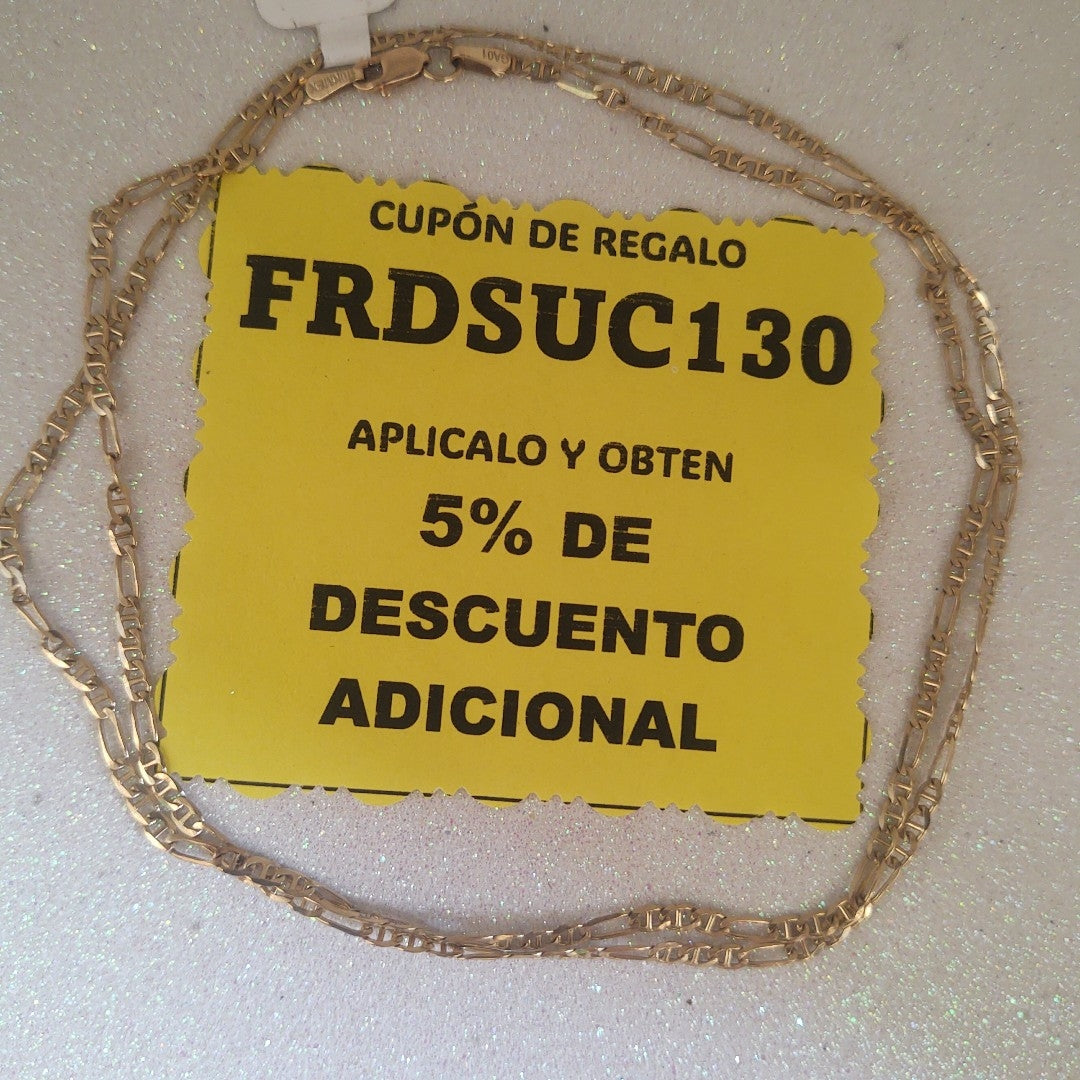CADENA ORO 10 K 5,00 GRMS (SEMINUEVO)