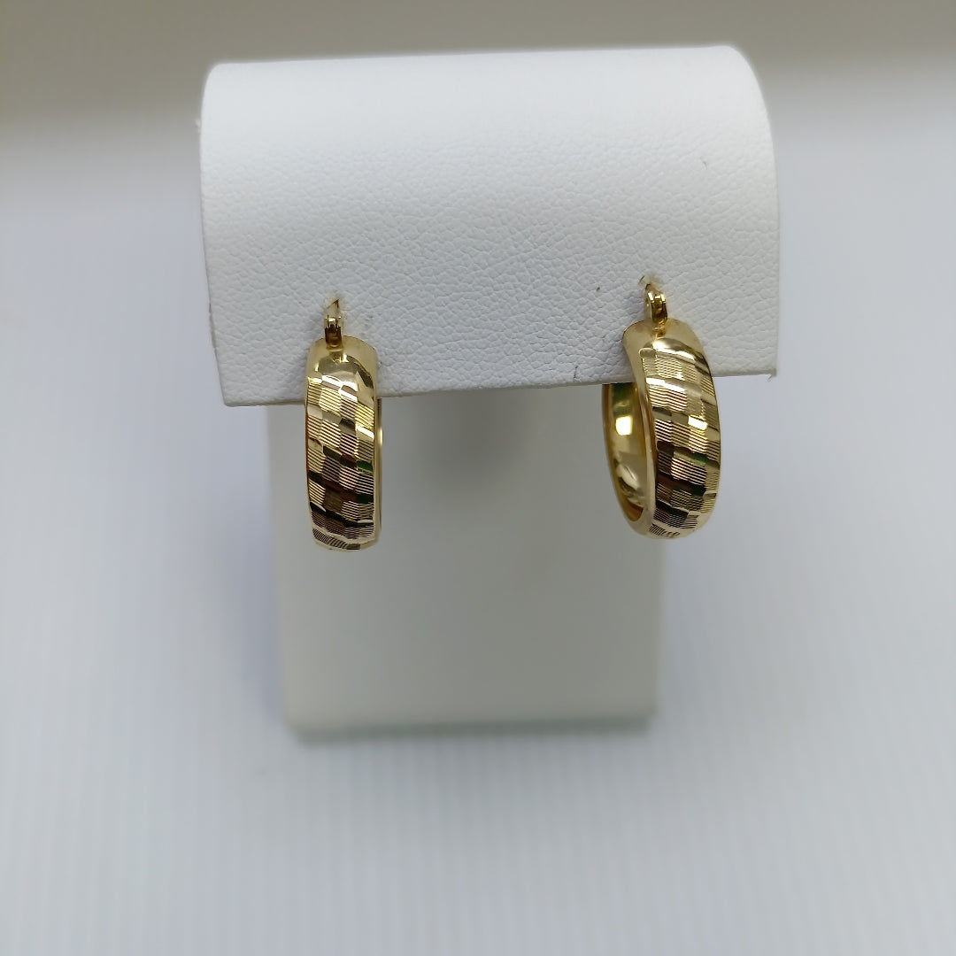 ARRACADAS PAR ORO 14 K 2.6 GRMS (SEMINUEVO)