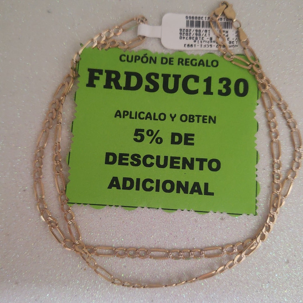 CADENA ORO 10 K 8.5 GRMS (SEMINUEVO)