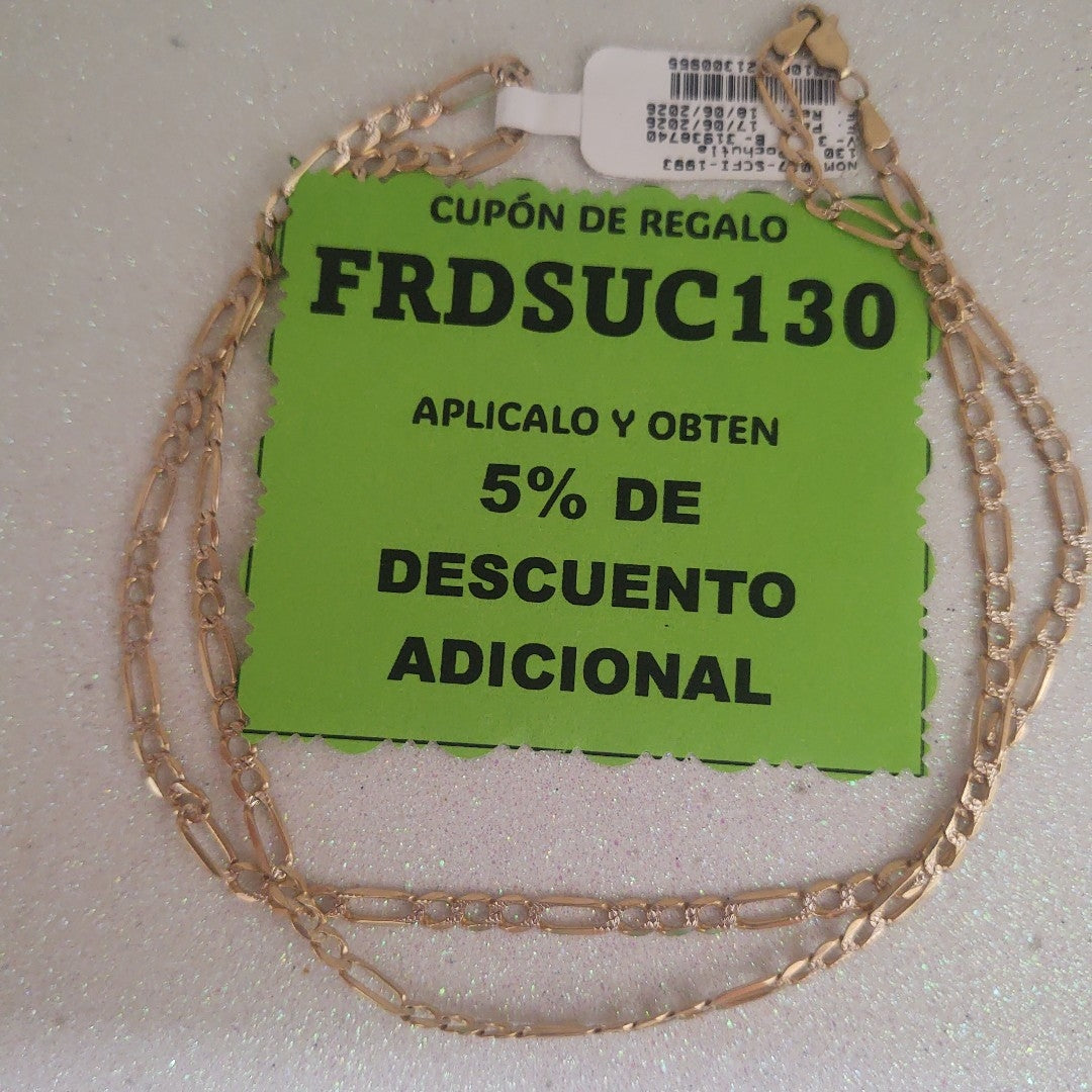 CADENA ORO 10 K 8.5 GRMS (SEMINUEVO)