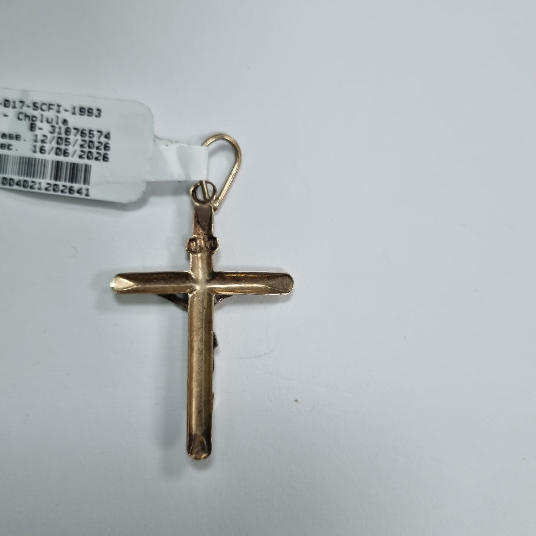 CRUCIFIJO ORO, ORO COMBINADO 10 K 1.5 GRMS (SEMINUEVO)