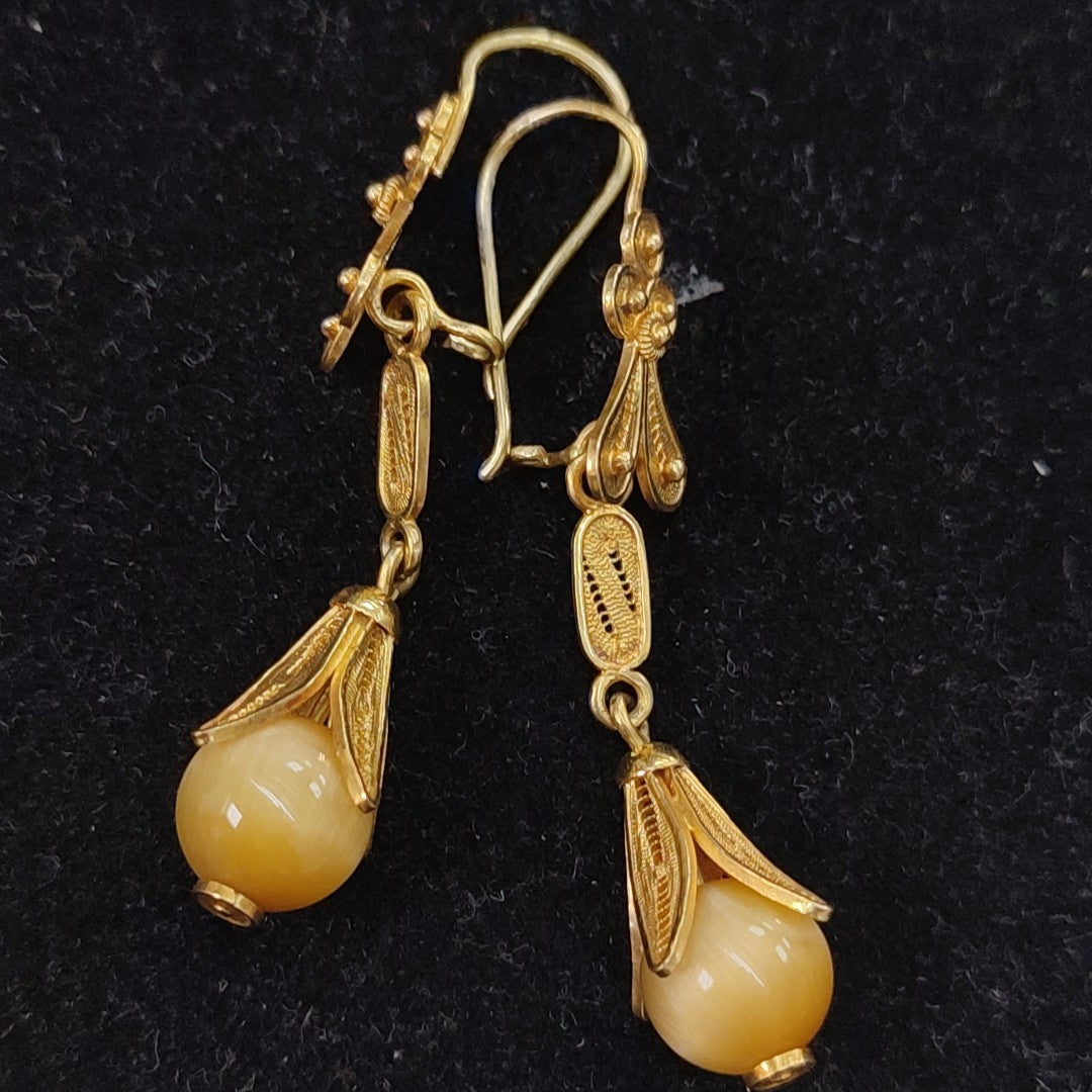 ARETES PAR ORO 10 K 5,60 GRMS (SEMINUEVO)