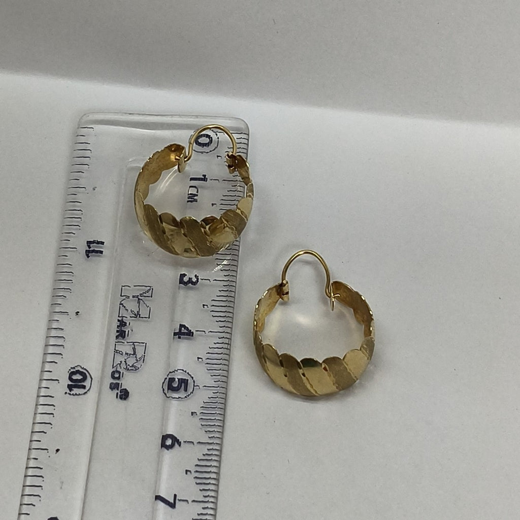 ARRACADAS PAR ORO 14 K 3,50 GRMS (SEMINUEVO)