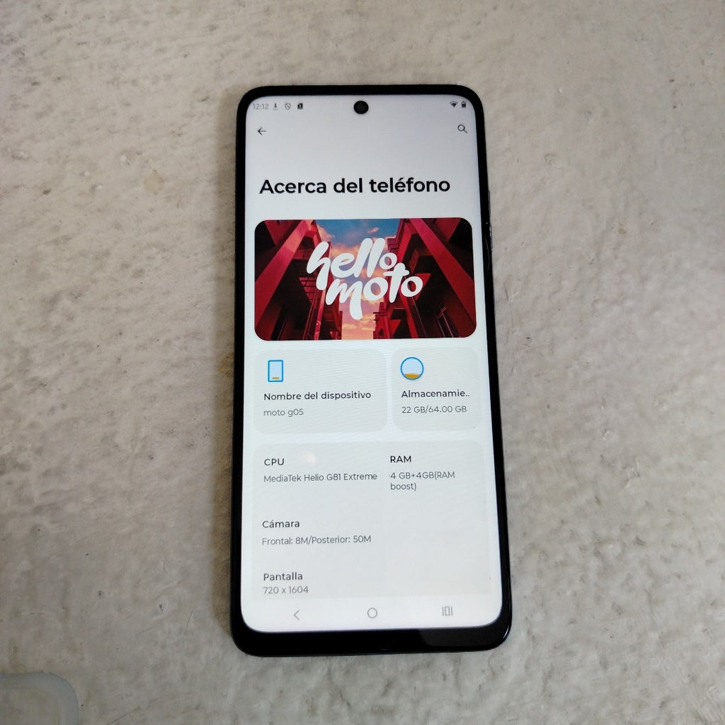 CELULAR MOTOROLA MOTO G05 XT2523-2 (2025) 64 GB 4 GB RAM (SEMINUEVO)