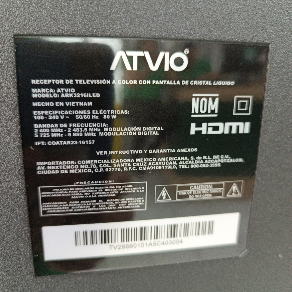 PANTALLA ATVIO ARK3216ILED (2020) 32" LED HD (SEMINUEVO)