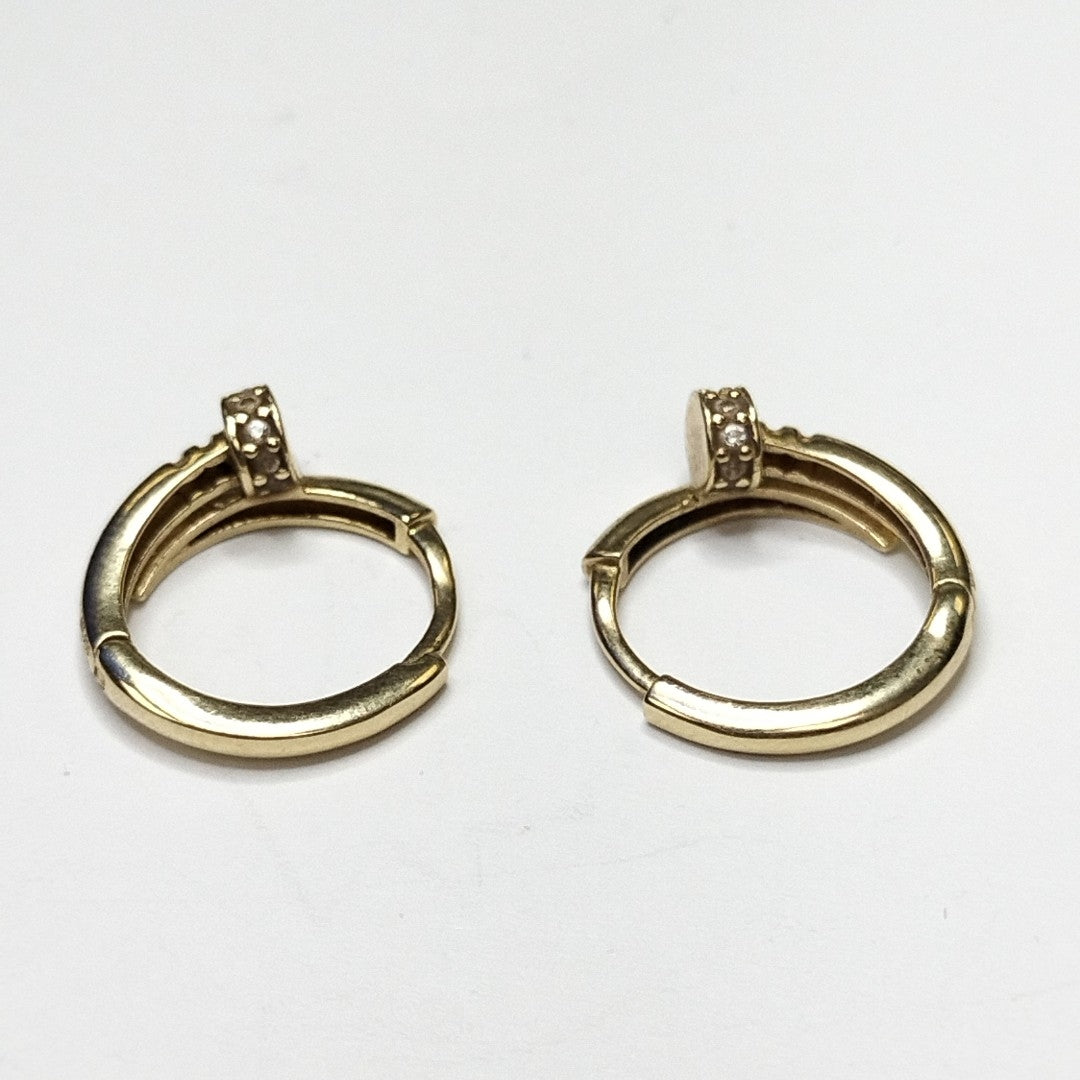 ARRACADAS PAR ORO 14 K 2.4 GRMS (SEMINUEVO)