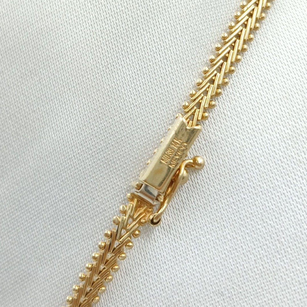 GARGANTILLA ORO, ORO COMBINADO 14 K 16.8 GRMS (SEMINUEVO)