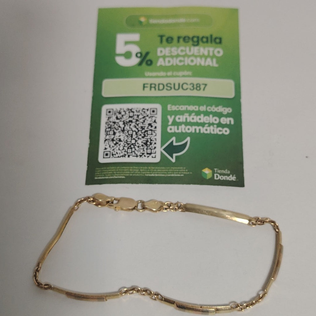 PULSERA ORO 14 K 4.6 GRMS (SEMINUEVO)
