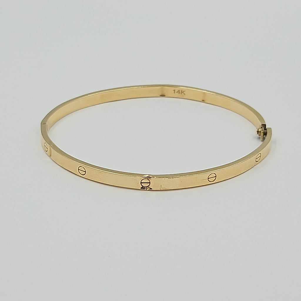 PULSERA RIGIDA ORO 14 K 4,90 GRMS (SEMINUEVO)