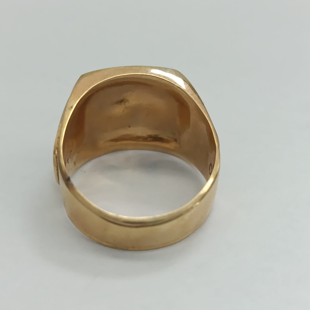 ANILLO DE GRADUACIÓN ORO 14 K 11.9 GRMS (SEMINUEVO)