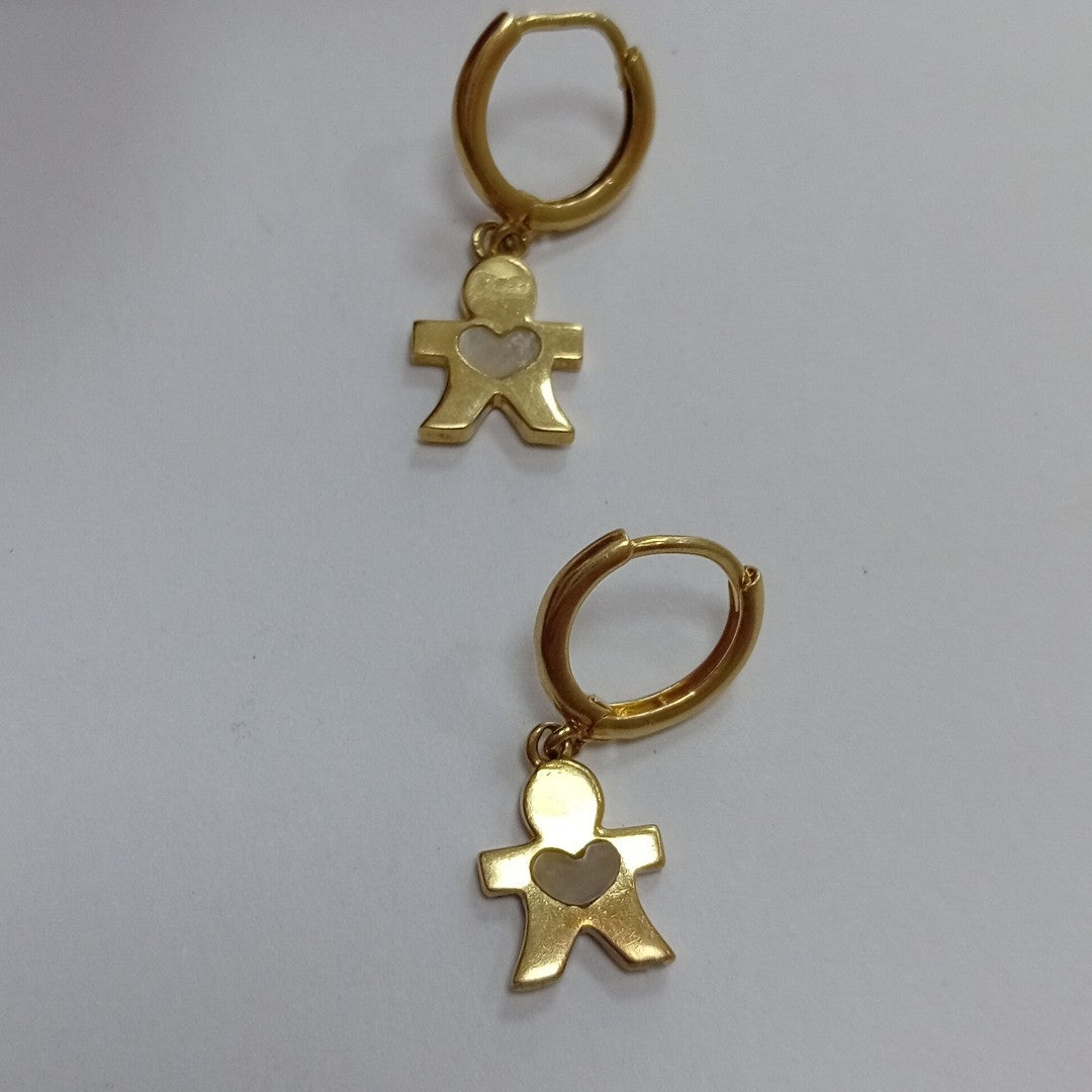 ARRACADAS PAR ORO 10 K 1,80 GRMS (SEMINUEVO)