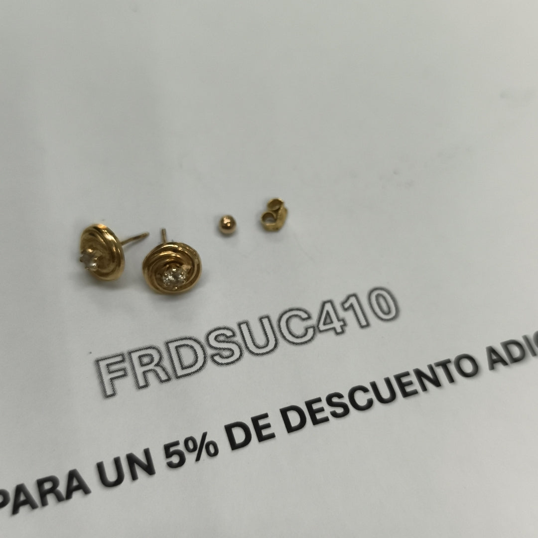 BROQUELES PAR ORO 10 K 0,60 GRMS (SEMINUEVO)