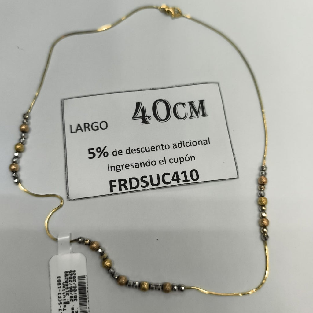 COLLAR ORO 10 K 6.3 GRMS (SEMINUEVO)