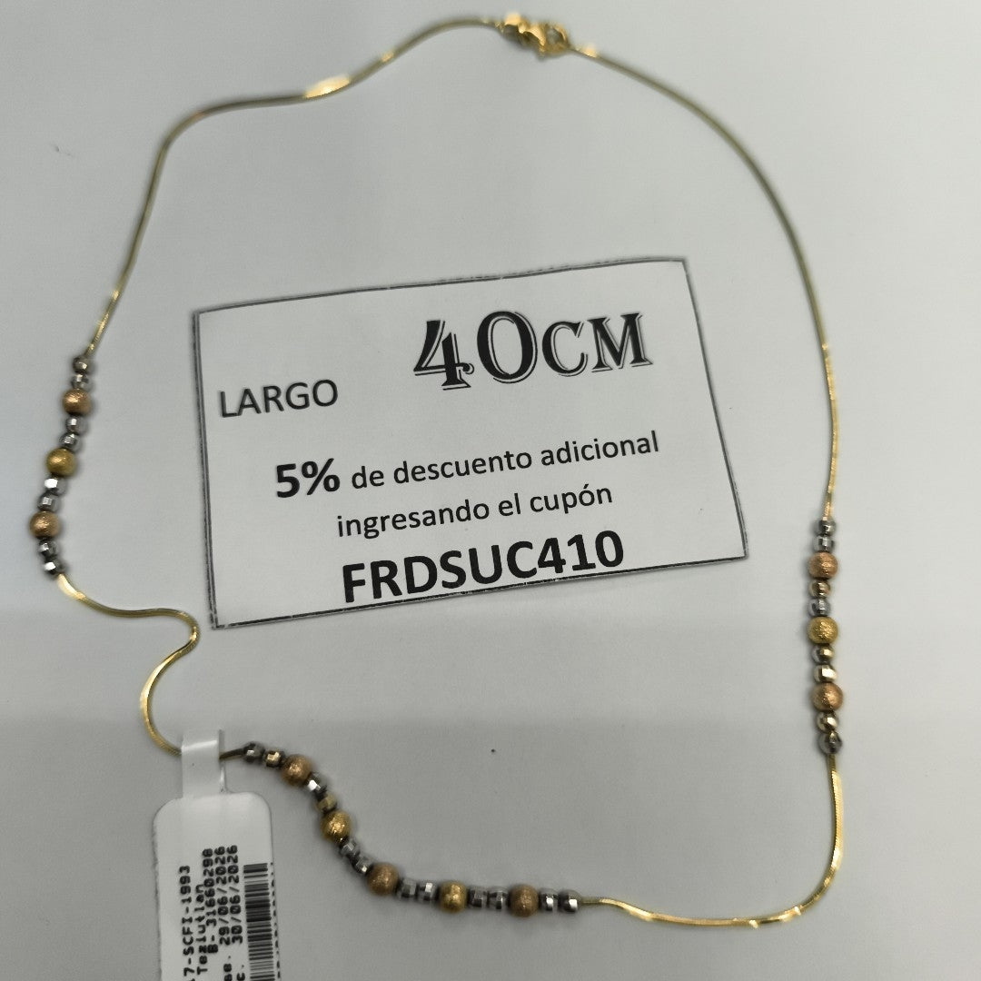 COLLAR ORO 10 K 6.3 GRMS (SEMINUEVO)