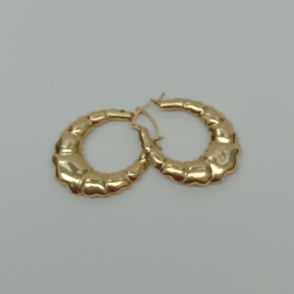 ARRACADAS PAR ORO 14 K 3,90 GRMS (SEMINUEVO)